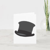 Black Top Hat Classic Steampunk Viktorianisch Karte (Vorderseite)