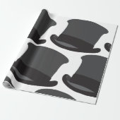 Black Top Hat Geschenkpapier (Ungerollt)