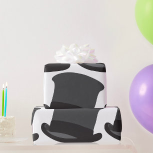 Black Top Hat Geschenkpapier