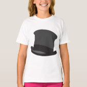 Black Top Hat Girls T - Shirt (Vorderseite)