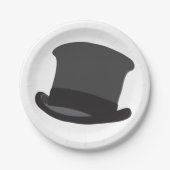 Black Top Hat Pappteller (Vorderseite)