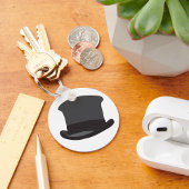 Black Top Hat Schlüsselanhänger