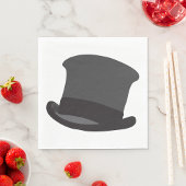 Black Top Hat Serviette