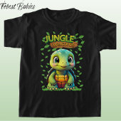 Black Tortoise Cute Turtle Animal Cartoon Graphic T-Shirt