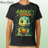 Black Tortoise Cute Turtle Animal Cartoon Graphic T-Shirt
