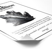 Black Tourmaline Crystal Meaning Poster (Ecke)