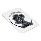 Black Toy Poodle IAAM Magnet (Rechte Seite)