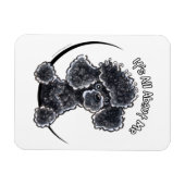 Black Toy Poodle IAAM Magnet (Horizontal)