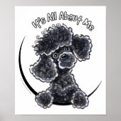 Black Toy Poodle IAAM Poster (Vorne)