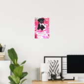 Black Toy Poodle Welpe zum Verkauf Poster (Heimbüro)