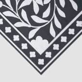 Black Traditional Bone Inlay Decoupage Paper Seidenpapier (Detail)