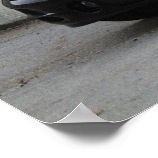 Black Trans Am Poster (Ecke)