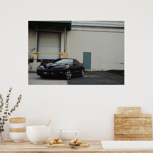 Black Trans Am Poster (Küche)