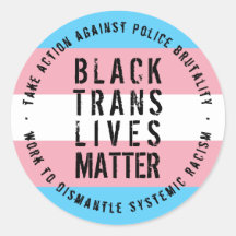 Black Trans Lives Materie Sticker