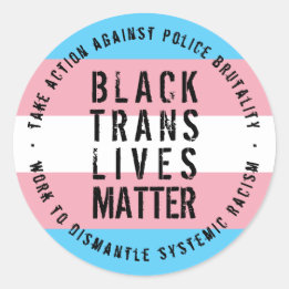 Black Trans Lives Materie Sticker