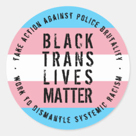 Black Trans Lives Materie Sticker