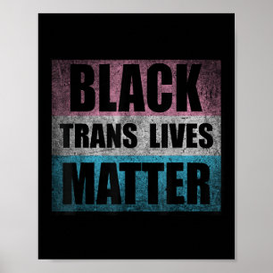 Black Transgender lebt Trans Awareness Aktivismus Poster