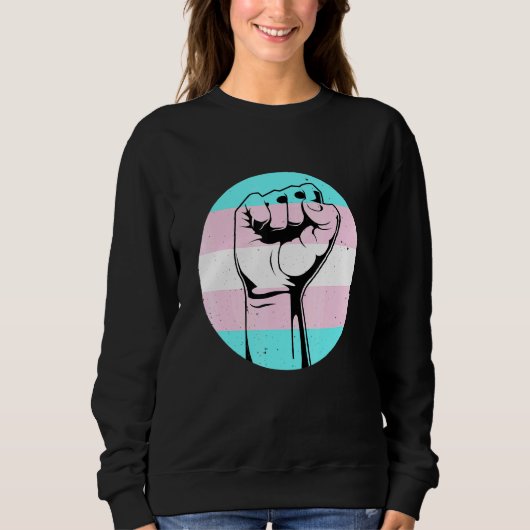 Black Transgender Pro Black Lgbt Afro American Pri Sweatshirt (Vorderseite)