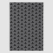 Black Tree Pattern Christmas Seidenpapier (Vorderseite)