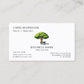 Black Tree Services Minimal Visitenkarte (Vorderseite)
