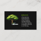 Black Tree Services Professional Visitenkarte (Rückseite)