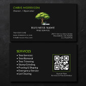 Black Tree Services QR-Code Visitenkarte