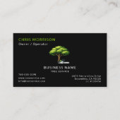 Black Tree Services QR-Code Visitenkarte (Vorderseite)