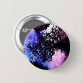Black Trees Lavender Blue Space Button (Vorne & Hinten)