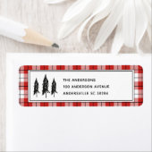 Black Trees Red Flannel Weihnachtszeit Rücksendead (Insitu)