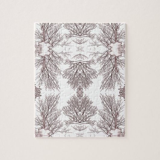 Black Trees White Sky Puzzle (Vertikal)
