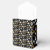 Black Trendy Christmas Seamless Pattern Geschenkschachtel (Geöffnet)