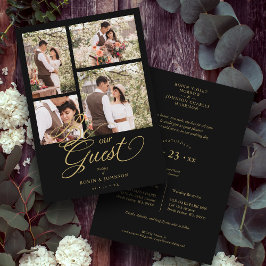 Black Trendy Collage 4 Fotos Extravagantes Skript