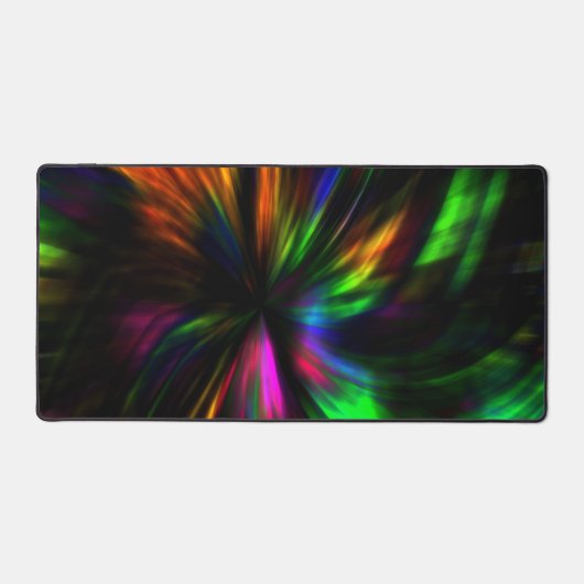 Black Trendy Modernes ästhetisches Muster Schreibtischunterlage (Vorderseite)