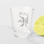 Black Trex The Boss Dino Schnapsglas (Rückseite)