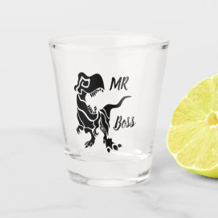 Black Trex The Boss Dino Schnapsglas