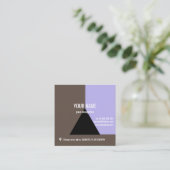 BLACK TRIANGLE Square, 2,5" x 2,5" Business Card Quadratische Visitenkarte (Stehend Vorderseite)