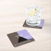 BLACK TRIANGLE Square, 2,5" x 2,5" Business Card Rechteckiger Pappuntersetzer (Vor Ort)