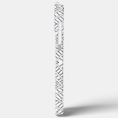 Black Tribal Diamonds Mud Tuch Afrikanisches Muste Case-Mate iPhone Hülle (Rückseite / Links)