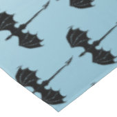 Black Tribal Flight Dragon Fantasy Blue Sky Tischdecke (Schrägansicht)