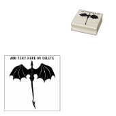 Black Tribal Flight Dragon Fantasy Gummistempel (Stempel)