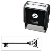 Black Tribal Owl Key Permastempel (Beispiel)