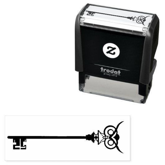 Black Tribal Owl Key Permastempel (Beispiel)