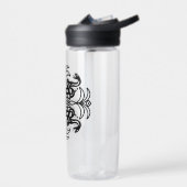 Black Tribal Snake Mandala Trinkflasche (Links)