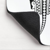Black Tribal Stingray Manta Ray Mousepad (Ecke)