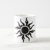 Black Tribal Sun Kaffeetasse (Mittel)