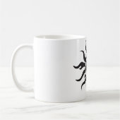 Black Tribal Sun Kaffeetasse (Links)