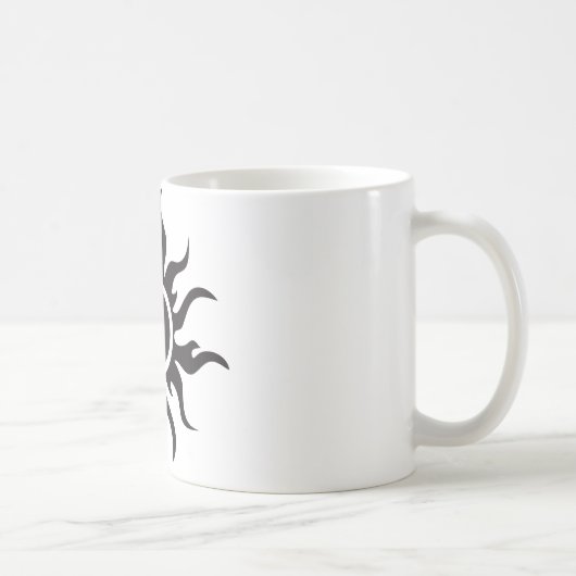 Black Tribal Sun Kaffeetasse (Rechts)