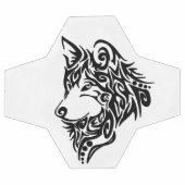 Black Tribal Wolf Fußball (Flach)