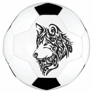 Black Tribal Wolf Fußball