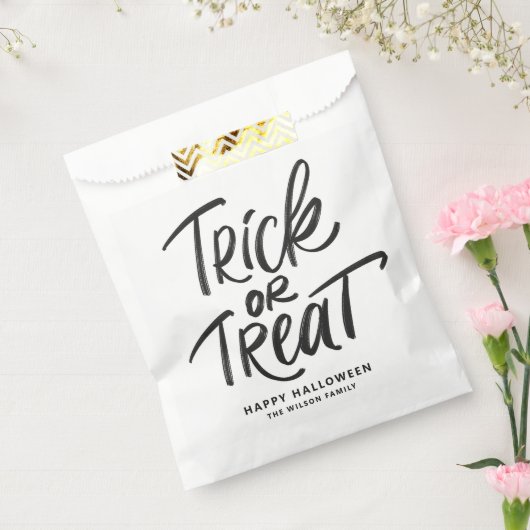 Black Trick oder Treat Letting Halloween-Party Geschenktütchen (Versiegelt)